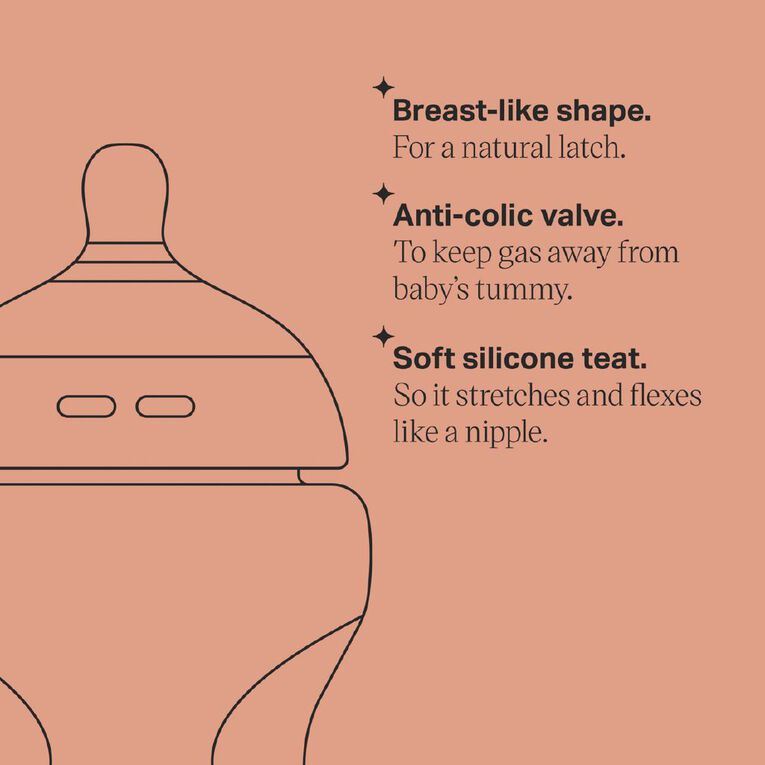 Tommee Tippee Natural Start 3X 260ml PP Bottles Girl, , hi-res