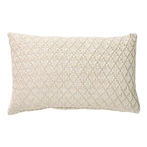 Living & Co Cushion Lumbar Diamond Taupe 30cm x 50cm