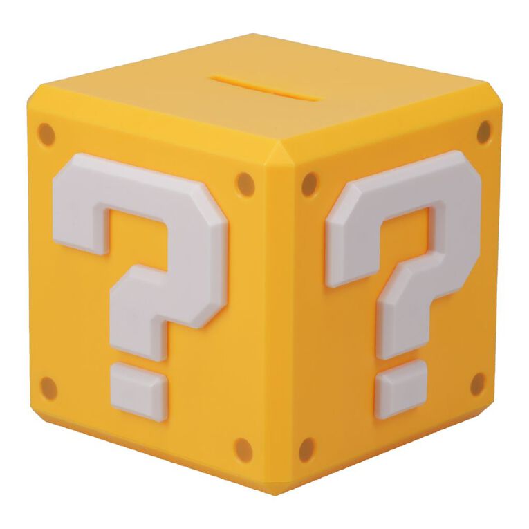 Paladone Super Mario Question Block Money Box, , hi-res