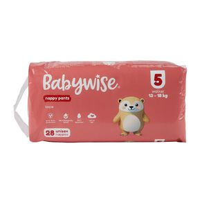 babywise nappy pants walker size 5 28 pack
