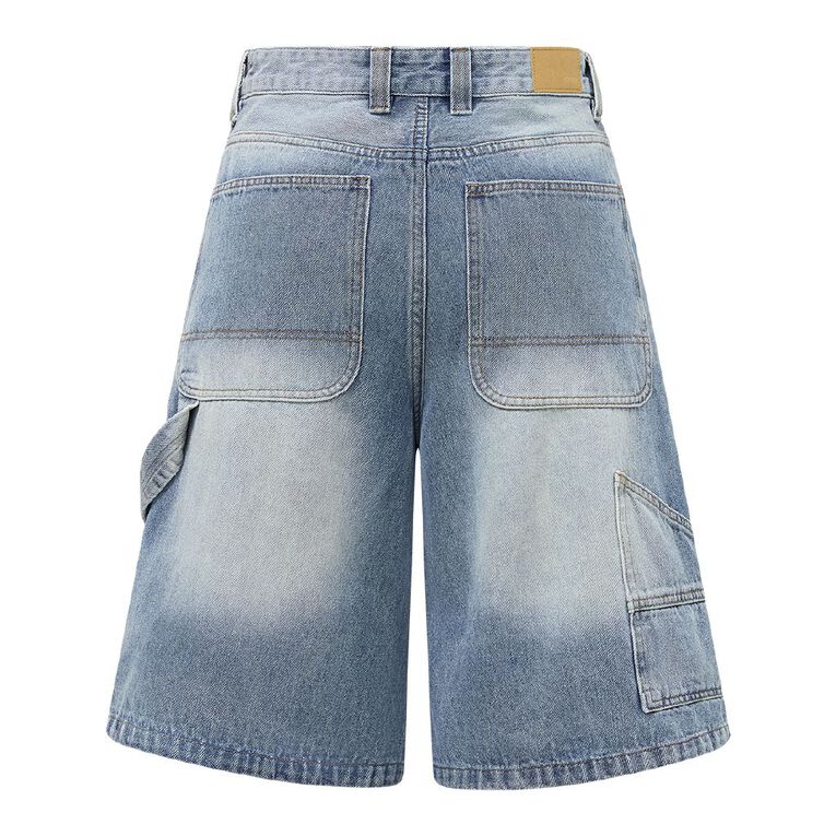 H&H Women's Oversized Jorts, Denim Light, hi-res