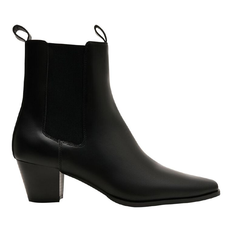H&H Women's Hazel Gusset Ankle Boots, Black, hi-res