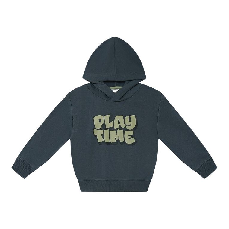 Young Original Toddler Boys' Printed Hoodie, Grey Dark, hi-res