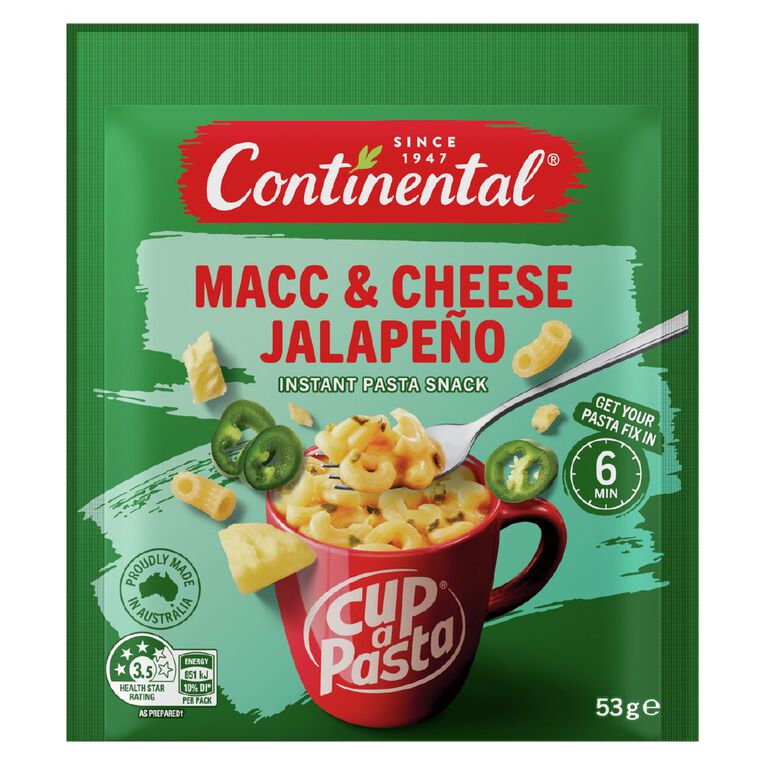 Continental Cup A Pasta Mac and Cheese Jalapeno 53g