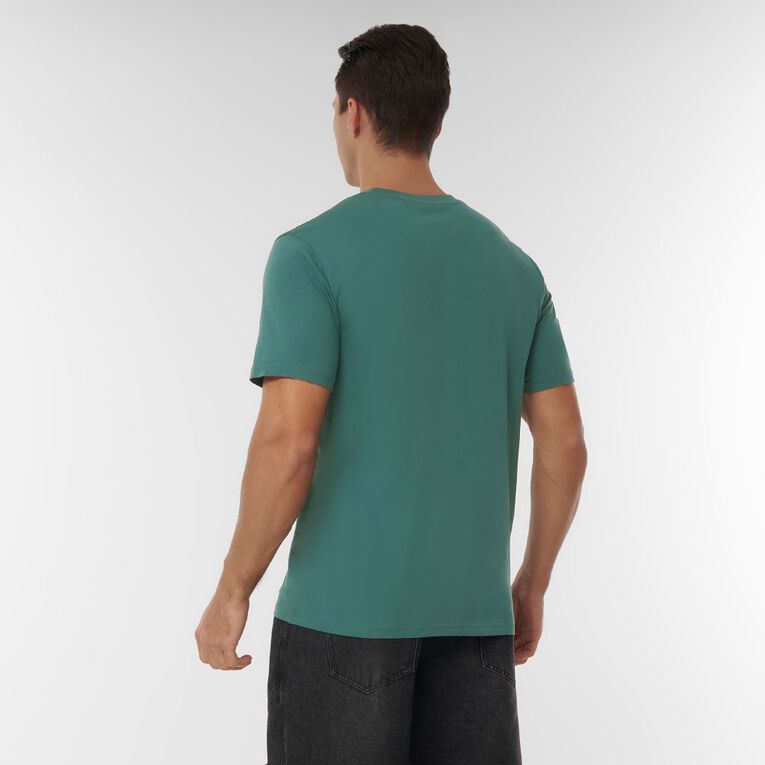 H&H Men's Regular Fit Crew Neck Tee, Green Dark, hi-res