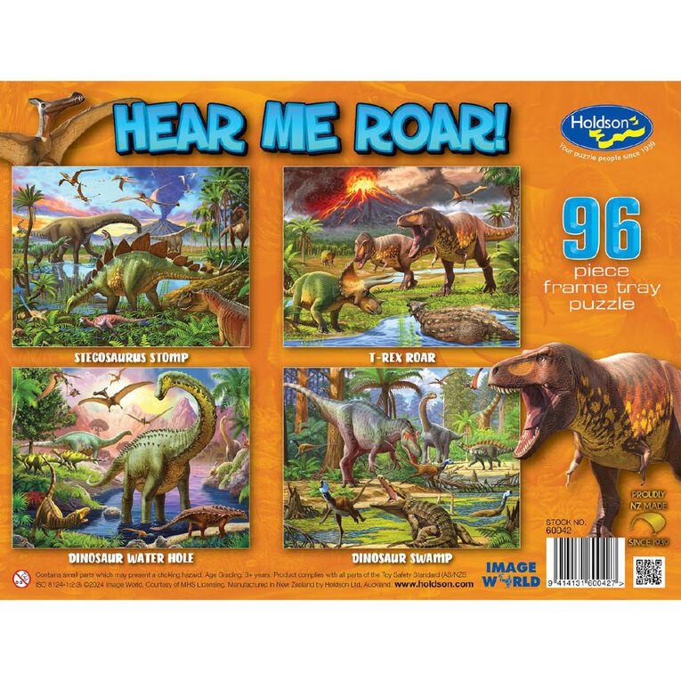 Hear Me Roar Frame Tray Puzzle 96 Piece Assorted, , hi-res