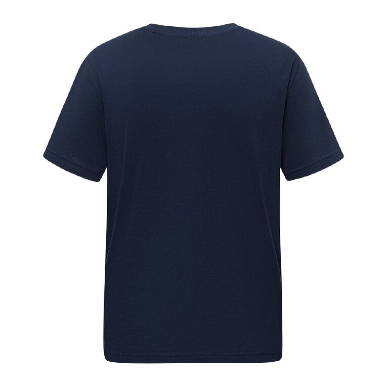 H&H Men's Regular Fit Crew Neck Tee, Blue Dark, hi-res