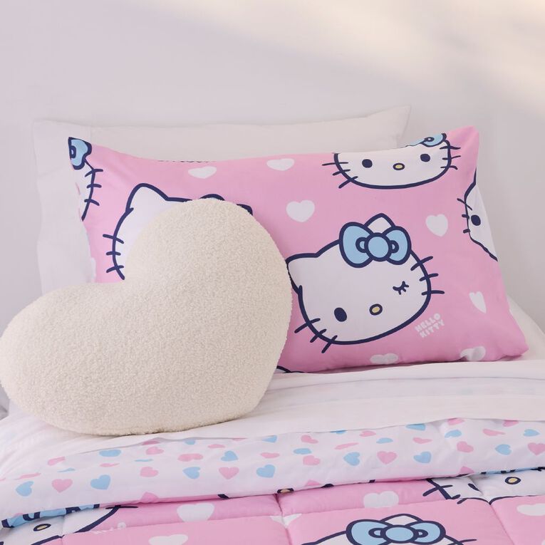 Hello Kitty Comforter Set 2 Piece Single, , hi-res