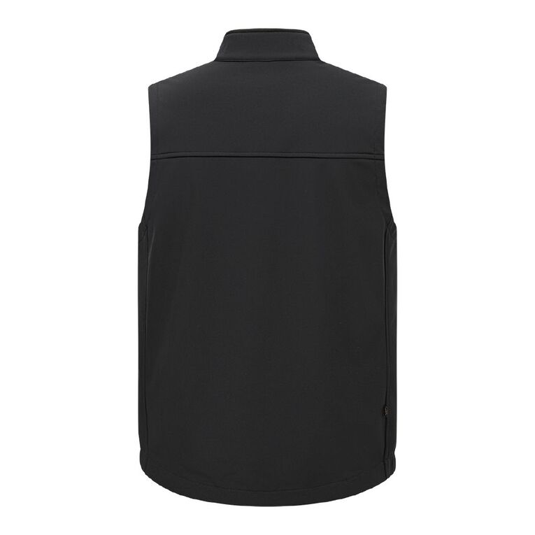 Back Country Adults' Softshell Vest, Black, hi-res