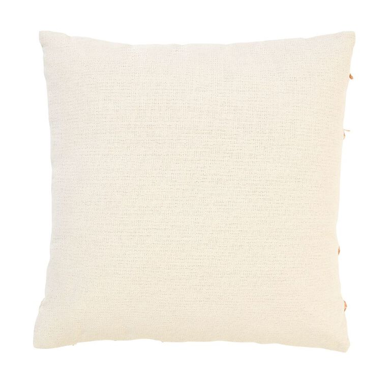 Living & Co Jacquard Stripe Cushion Multi-Coloured 45cm x 45cm, , hi-res