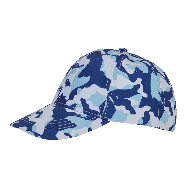 Young Original Boy's Printed Cap, Blue Mid, hi-res