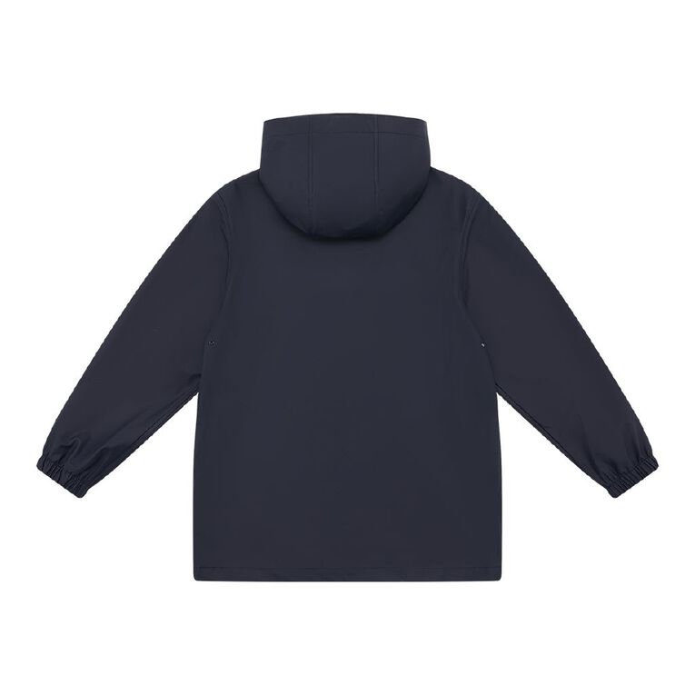 Young Original Waterproof Plain Raincoat, Blue Dark, hi-res