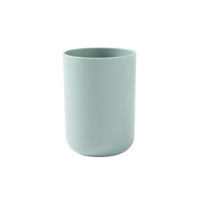 Living & Co Bathroom Tumbler Plastic Sage, , hi-res