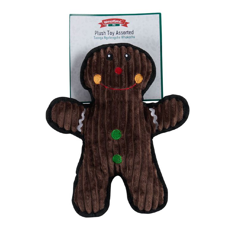 Wonderland Pet Santa Gingerbread Toy Assorted, , hi-res