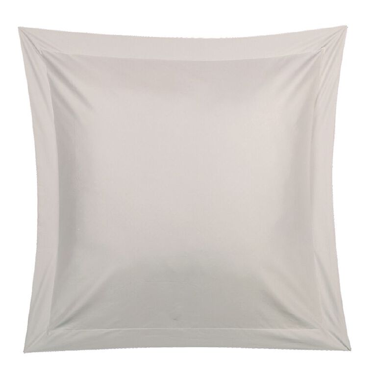 Living & Co Pillowcase Euro 250TC Grey, , hi-res