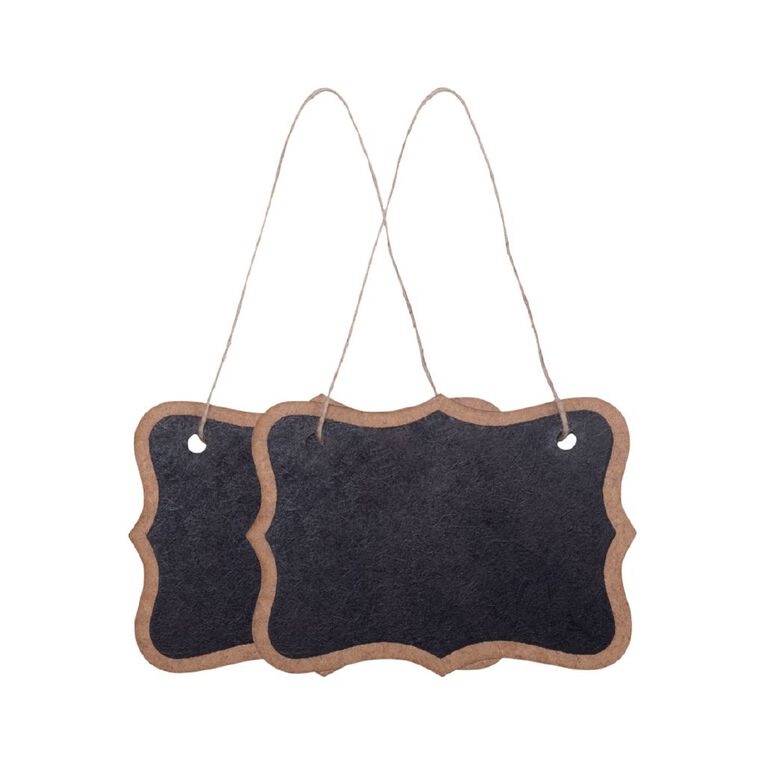 Hanging Mini Chalkboard Sign Braces W 3.25 X H 2.5in, , hi-res