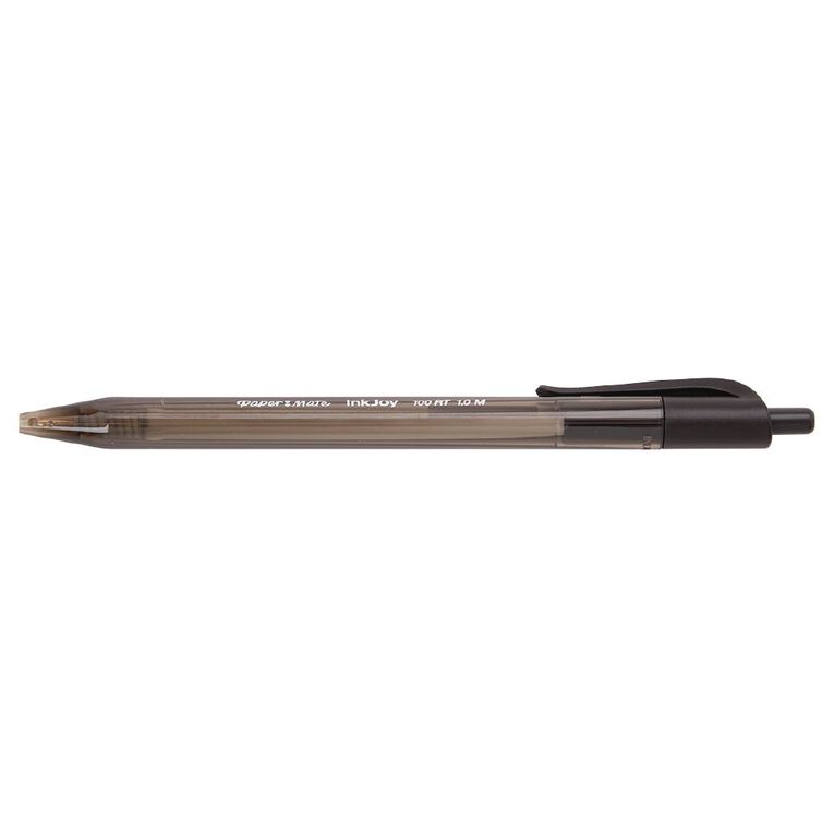 Paper Mate InkJoy 100RT Ballpoint Pens Black 12 Pack, , hi-res