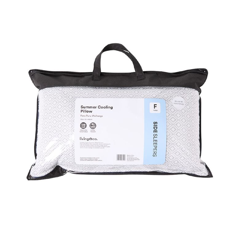 Living & Co Cooling Foam Pillow White, , hi-res