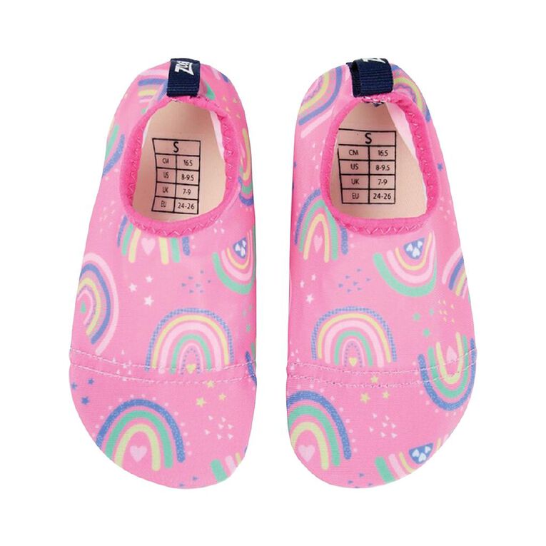 Zoggs Rainbow Antislip Socks Magenta, , hi-res