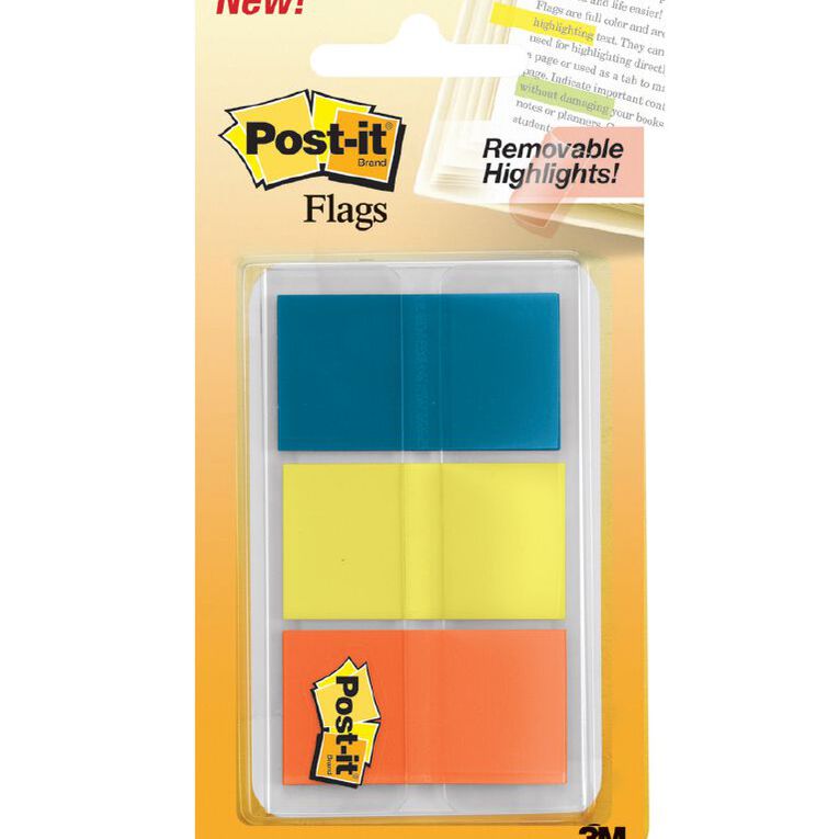 Post-It Flags 23.8mm x 43.2mm Multi-Coloured, , hi-res