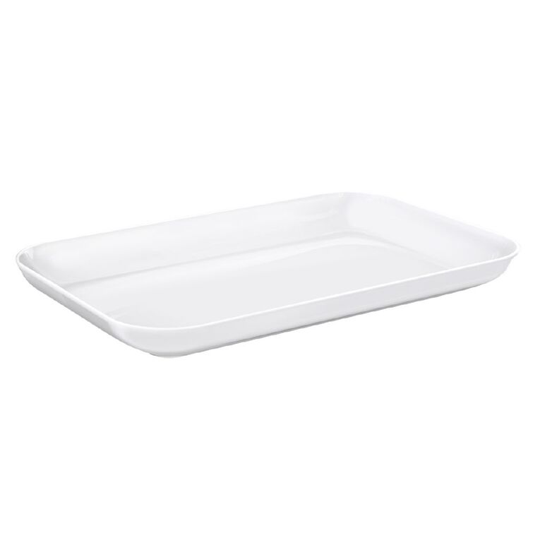 Living & Co Coupe Serve Platter White, , hi-res