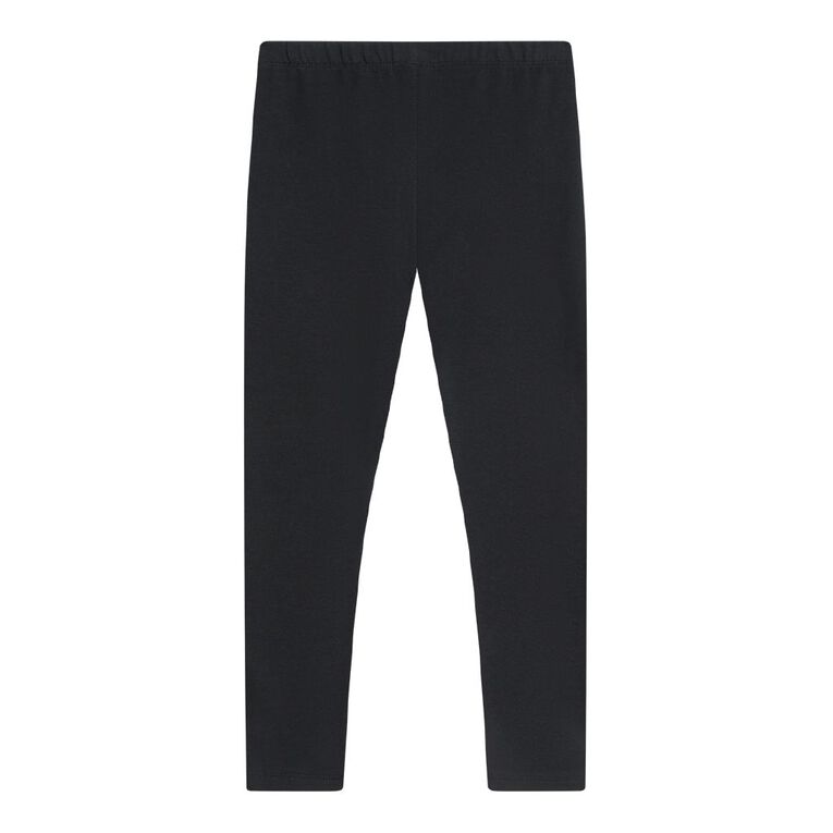 Young Original Plain Leggings, Black, hi-res