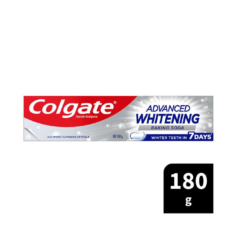 Colgate Advance White Baking Soda Toothpaste 180g, , hi-res