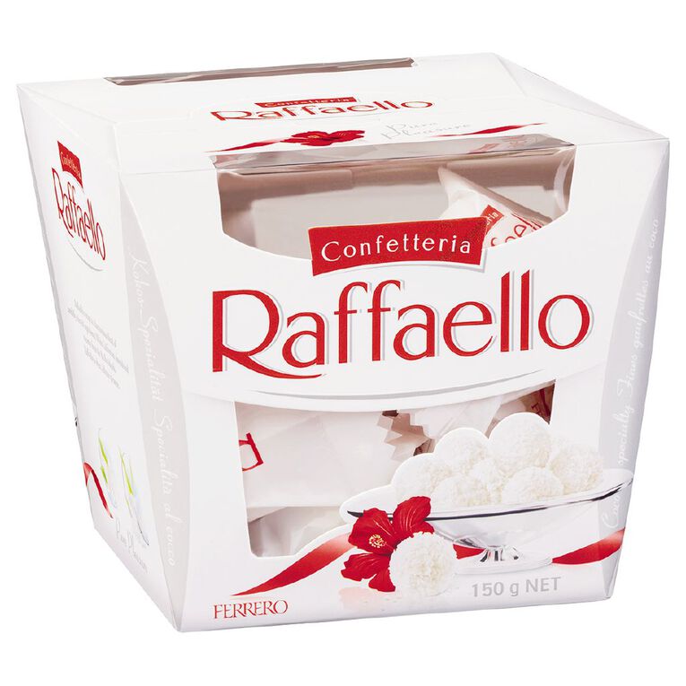 Ferrero Rocher Raffaello Chocolates 150g 12 Pack, , hi-res