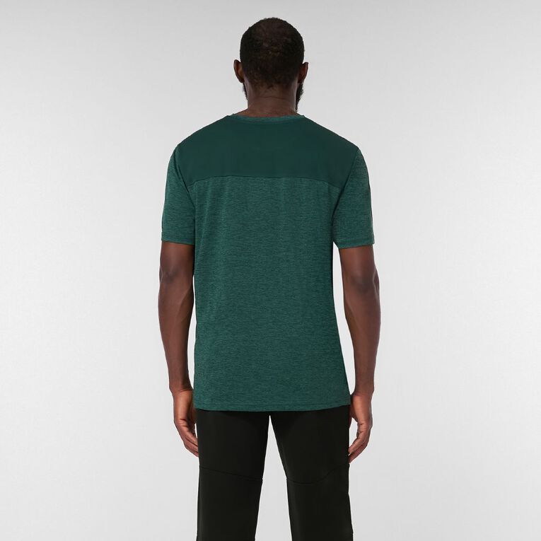 Active Intent Men's Space Dye Panel Tee, Green Dark SEA MOSS, hi-res