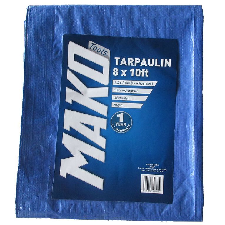 Mako Tarpaulin 70gsm 8ft x 10ft, , hi-res