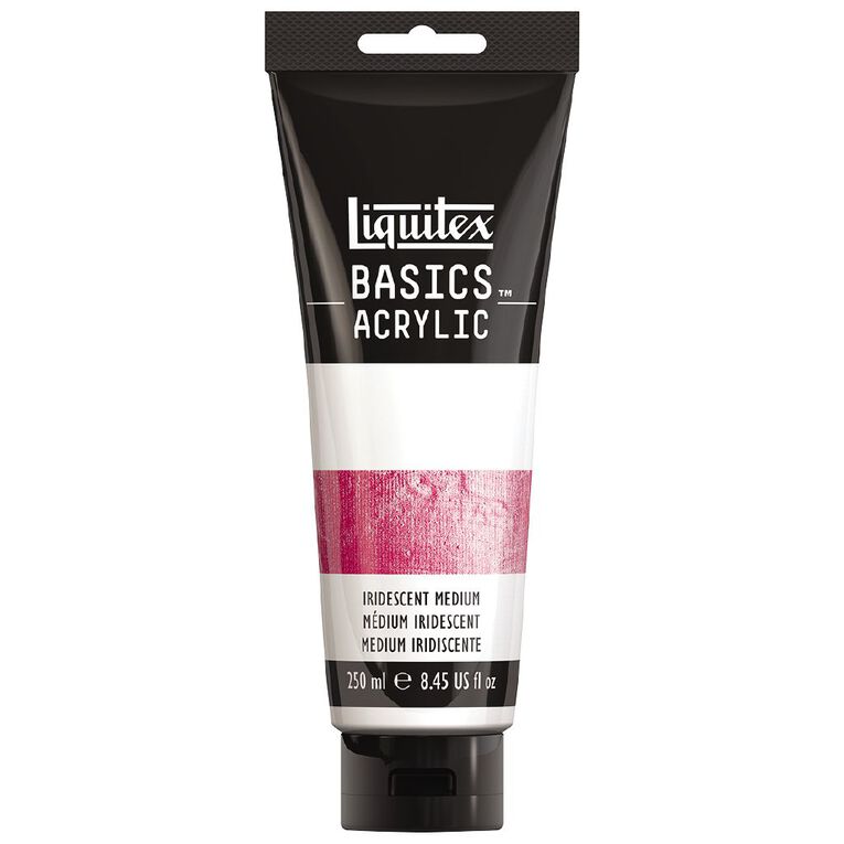 Liquitex Basics Acrylic 250ml Irisdecent Medium Clear, , hi-res