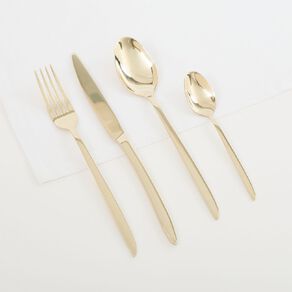 Living & Co Boston Cutlery Set Gold 16 Piece