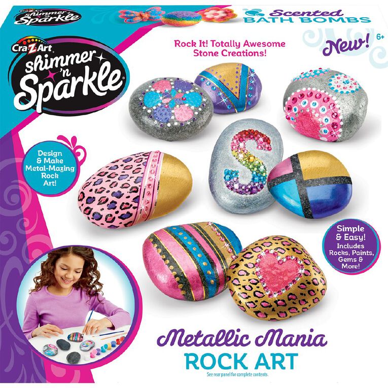 Shimmer n Sparkle Metallic Rock Art, , hi-res
