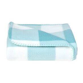 Living & Co Polar Fleece Blanket Checkered Double