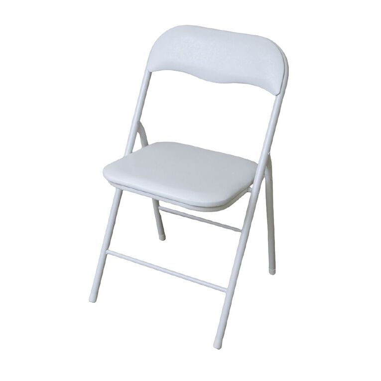 Living & Co Folding Chair White, , hi-res