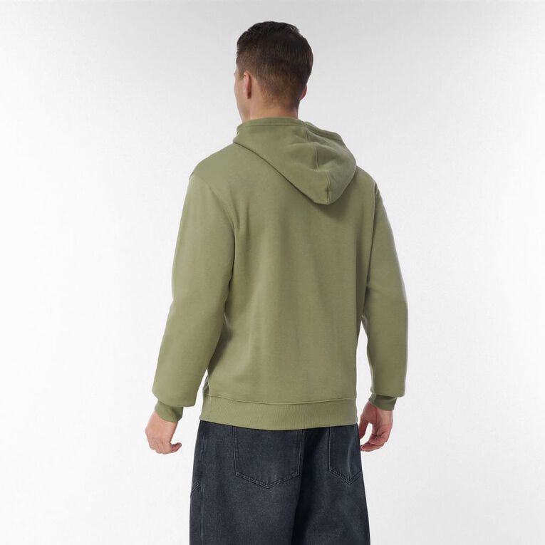 H&H Men's Plain Hoodie Sweatshirt, Green Mid, hi-res