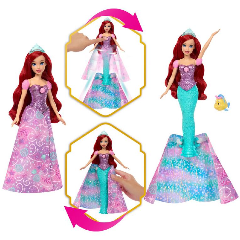 Disney Princess Ariel Transformation Doll, , hi-res