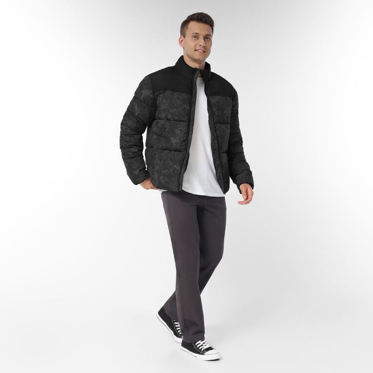 Garage Men's Camo Puffer, Green Dark, hi-res