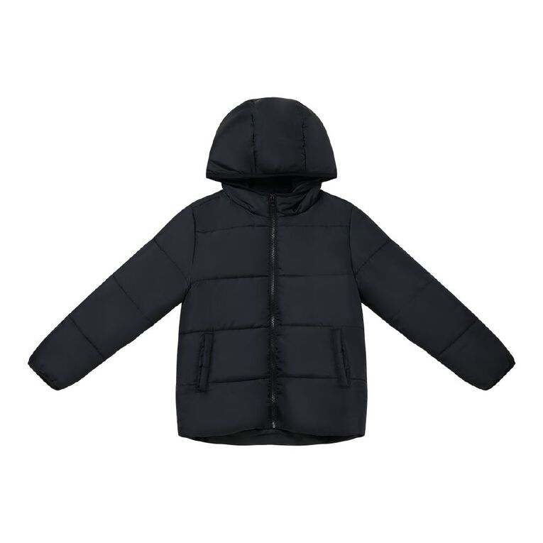 Young Original Hooded Puffer Jacket, Black, hi-res