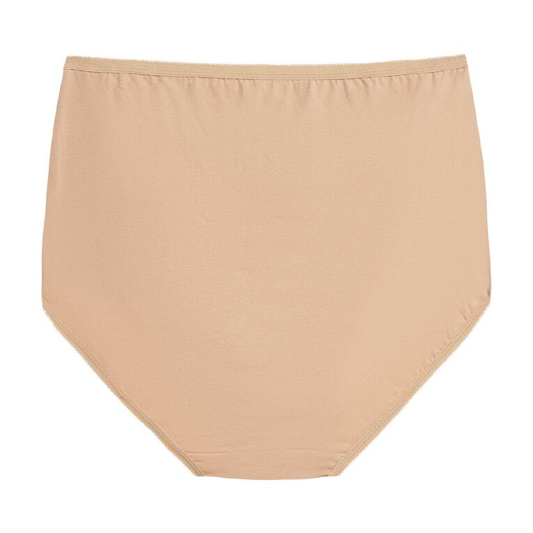 H&H Women's Cotton Full Briefs, Beige, hi-res