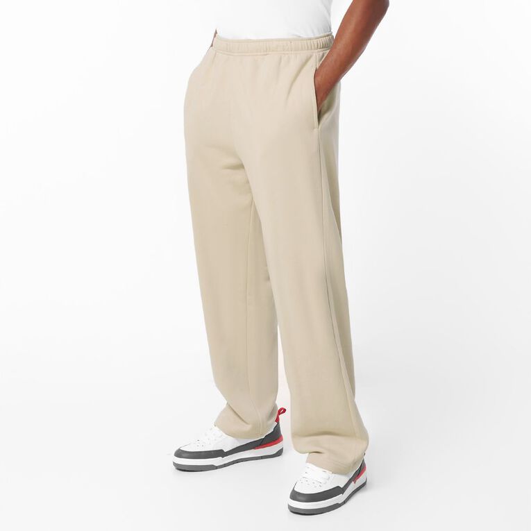 H&H Men's Straight Leg Trackpants, Brown Light, hi-res