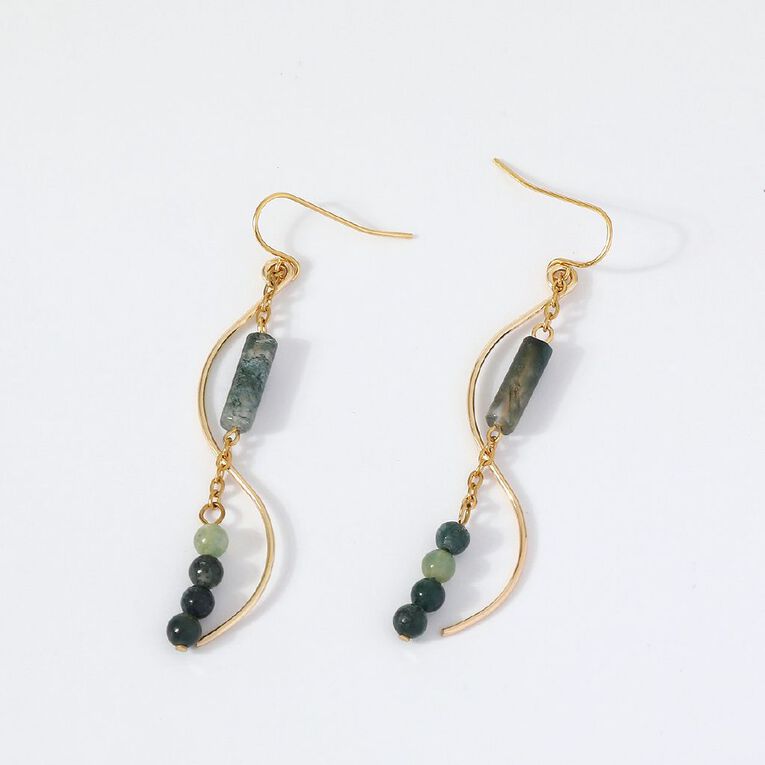 Kiwiana Dangle Earrings Beaded, , hi-res