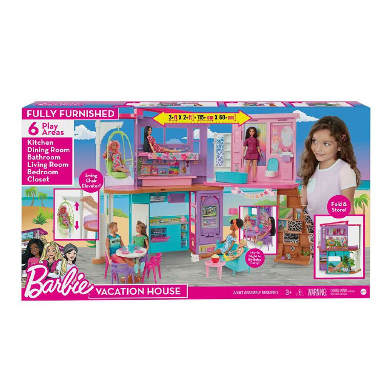 Barbie Vacation House Playset, , hi-res