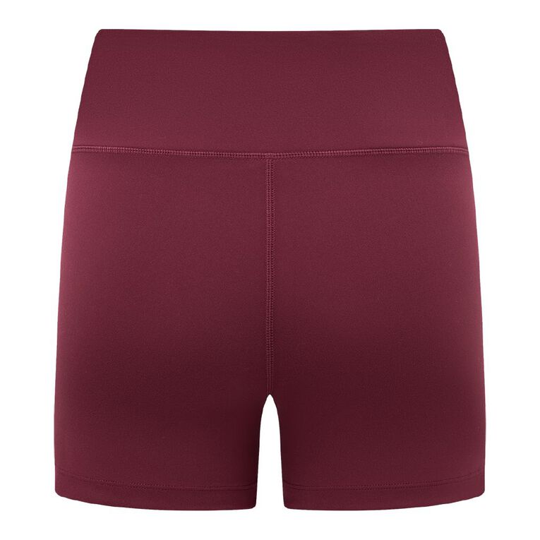 Active Intent Women's 4 Inch Bike Shorts, Red Dark, hi-res