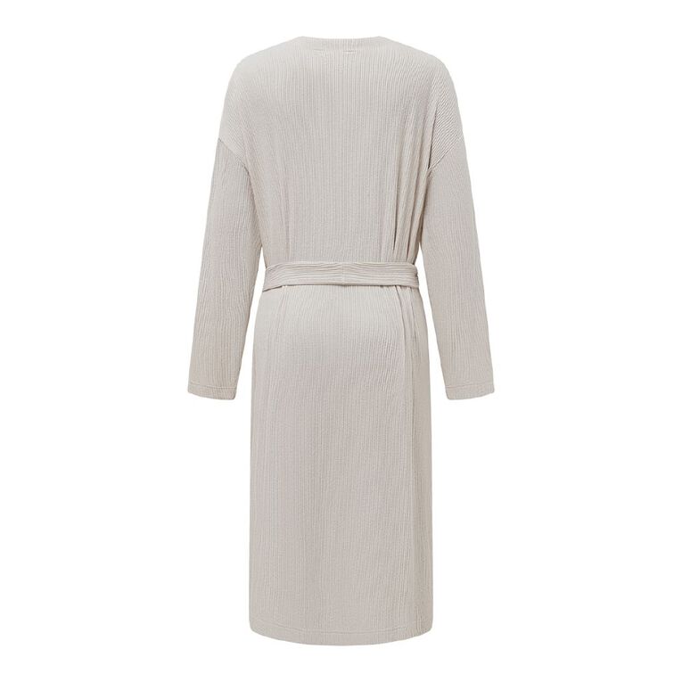 H&H Women's Soft Touch Robe, Natural, hi-res