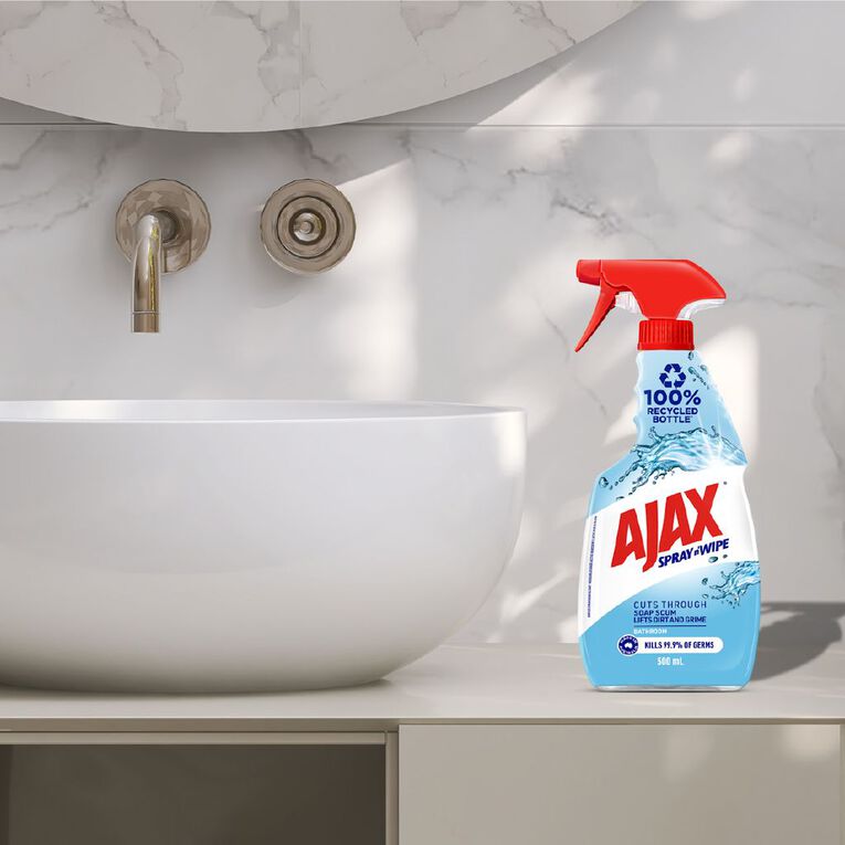 Ajax Spray N Wipe Bathroom Cleaner Antibacterial Spray, , hi-res