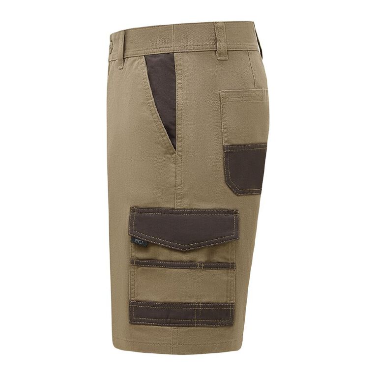 Rivet Men's Utility Shorts, Tan, hi-res