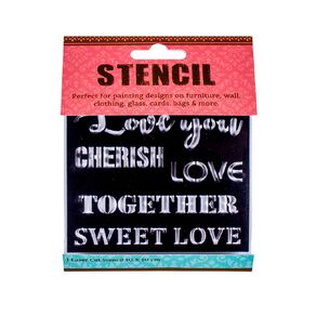 Uniti Craft Adults Stencil Sweet Love 4 X 4 In 1pc