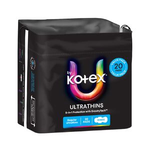 U By Kotex Feminine Pad Ultrathin Wing Regular
