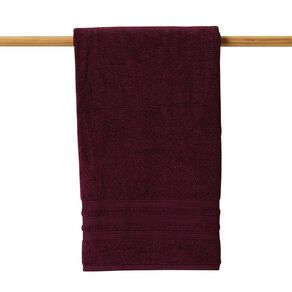 Living & Co Plush Plain Spa Towel Plum